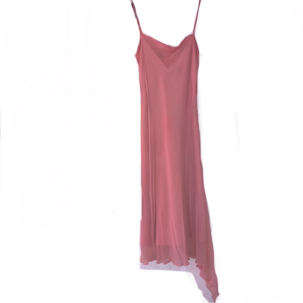 Pink silk dress